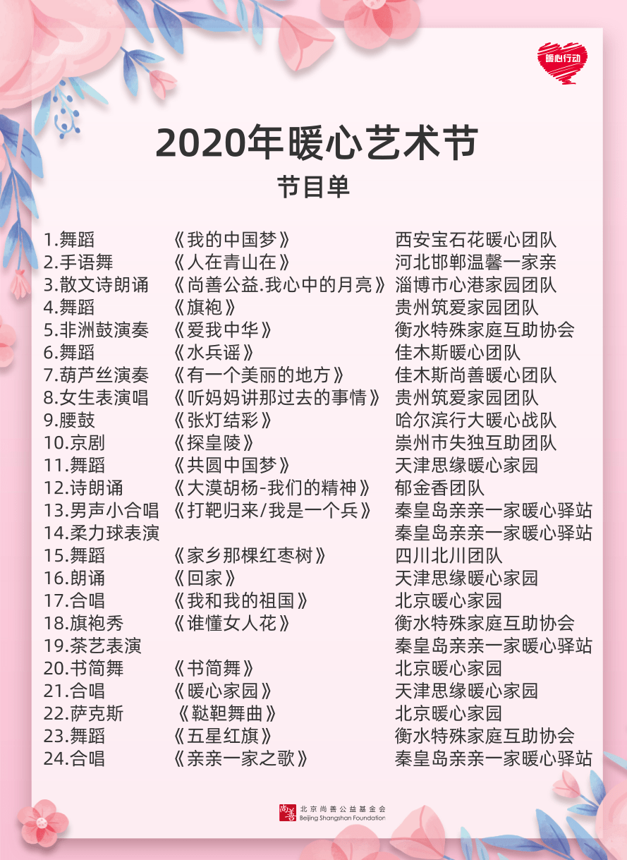 2020年第六届暖心艺术节 重阳佳节云相聚